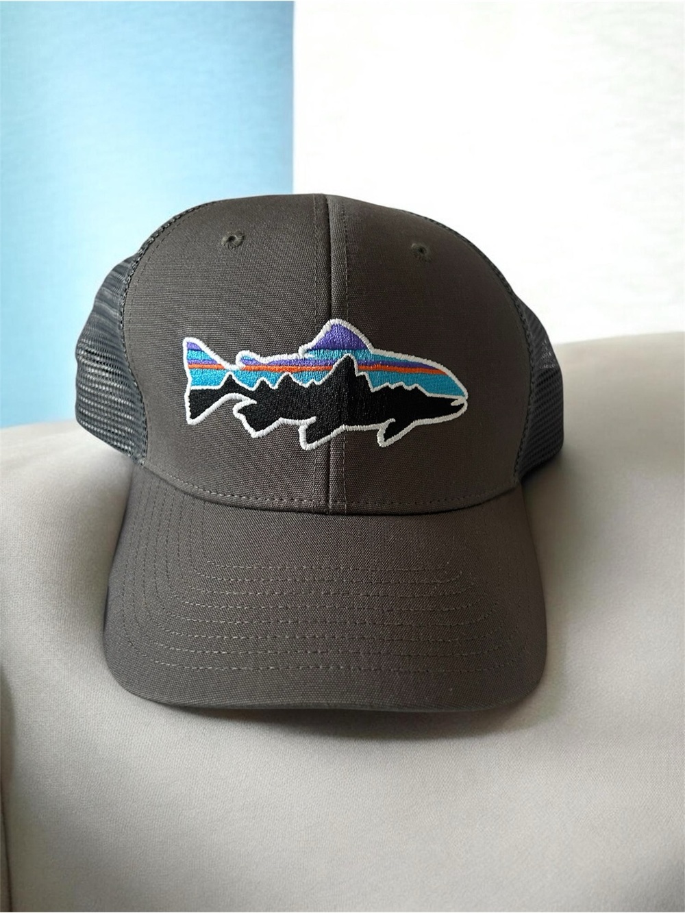 Charcoal Fish Patch Trucker Hat - Patagonia